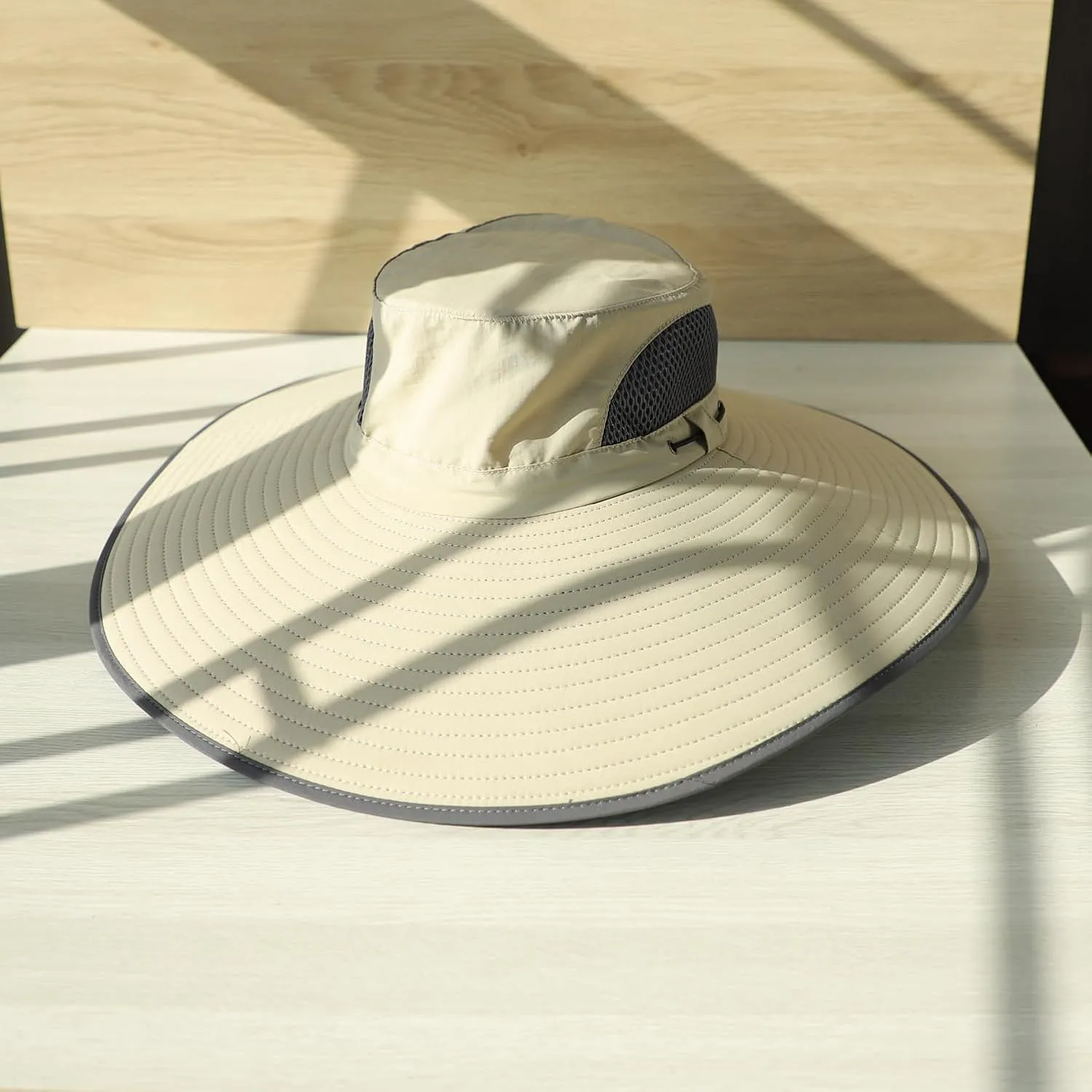 Wide Brim Sun Hat for Men Women UV Protection Ventilated Outdoor Bucket Fishing Hats Packable for Safari Hiking
