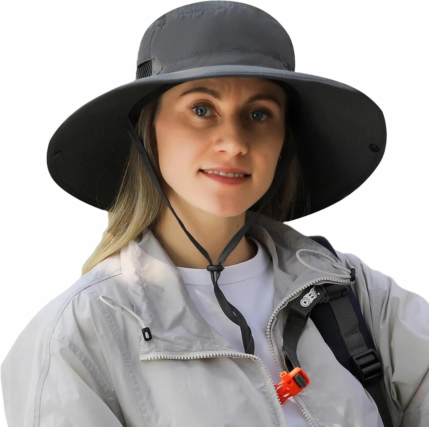 Wide Brim Sun Hat for Men Women UV Protection Ventilated Outdoor Bucket Fishing Hats Packable for Safari Hiking