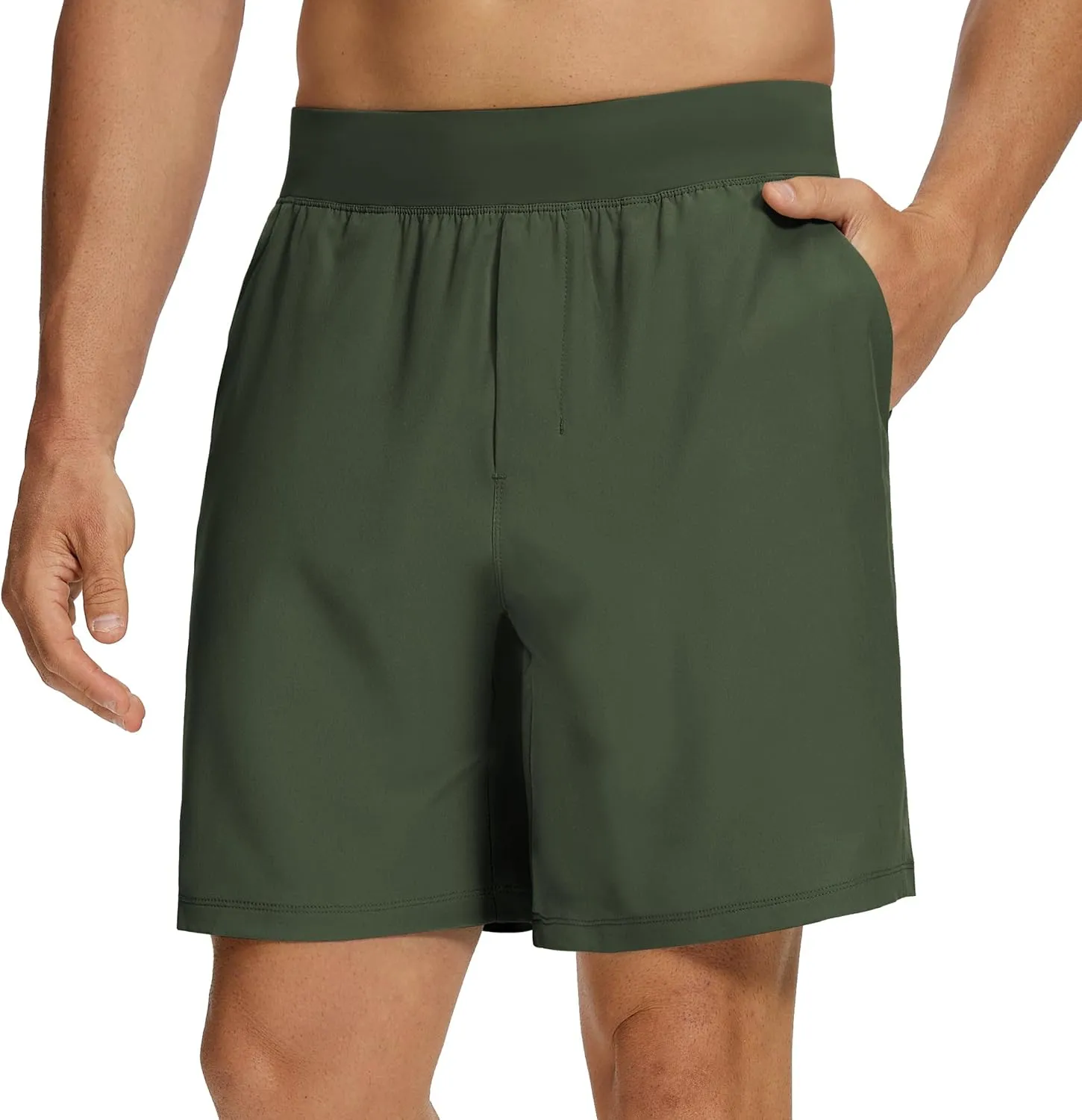 Willit Men's Athletic Shorts Quick Dry Running Workout Shorts Lightweight Hiking Gym Casual Shorts with Pockets 7"