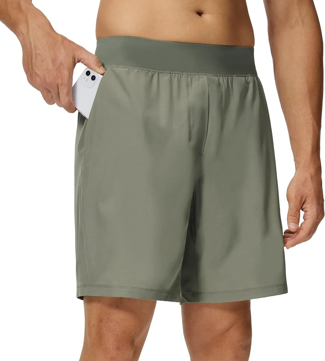 Willit Men's Athletic Shorts Quick Dry Running Workout Shorts Lightweight Hiking Gym Casual Shorts with Pockets 7"