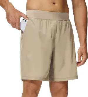 Willit Men's Athletic Shorts Quick Dry Running Workout Shorts Lightweight Hiking Gym Casual Shorts with Pockets 7"