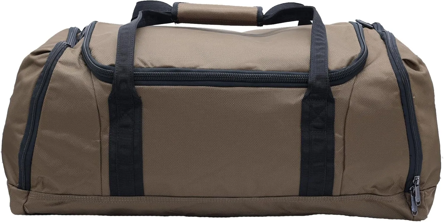 WOLVERINE 26" Duffel with Ventilated Boot Compartment, Water & Dirt Resistant, Chestnut, One Size