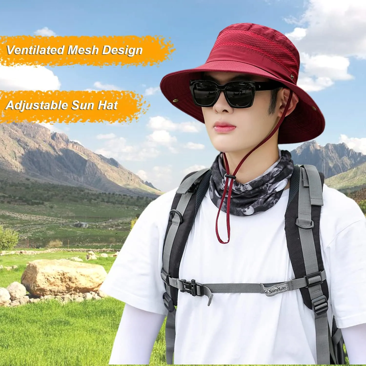 Women Fishing Sun Hat Men Summer UV Protection Bucket Hats Mesh Ventilated Outdoor Hiking Gardening Beach Lawn Hat