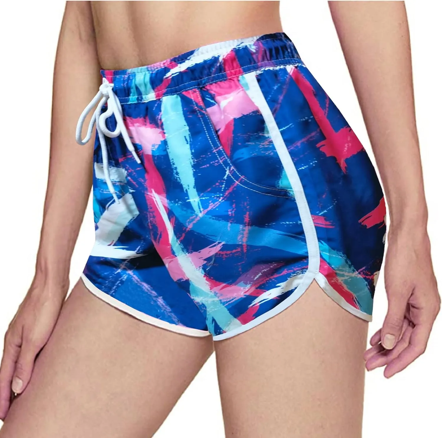 Women's Beach Shorts Quick Dry with Pockets- Summer Swimmwear Shorts
