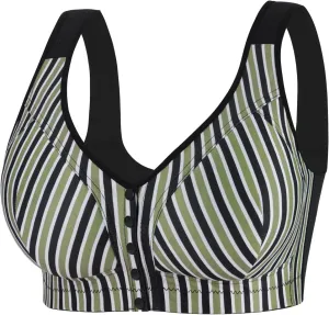 Women's Front Button Breathable Everyday Sports Bra