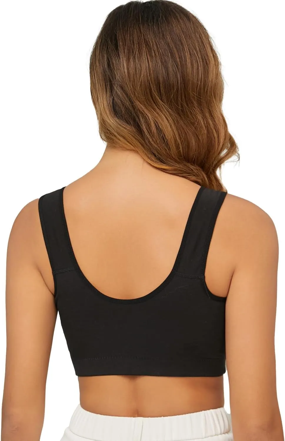 Women's Front Button Breathable Everyday Sports Bra