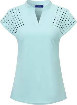 Women's Golf Polo Shirts Lightweight Moisture Wicking Tennis Athletic T Shirts