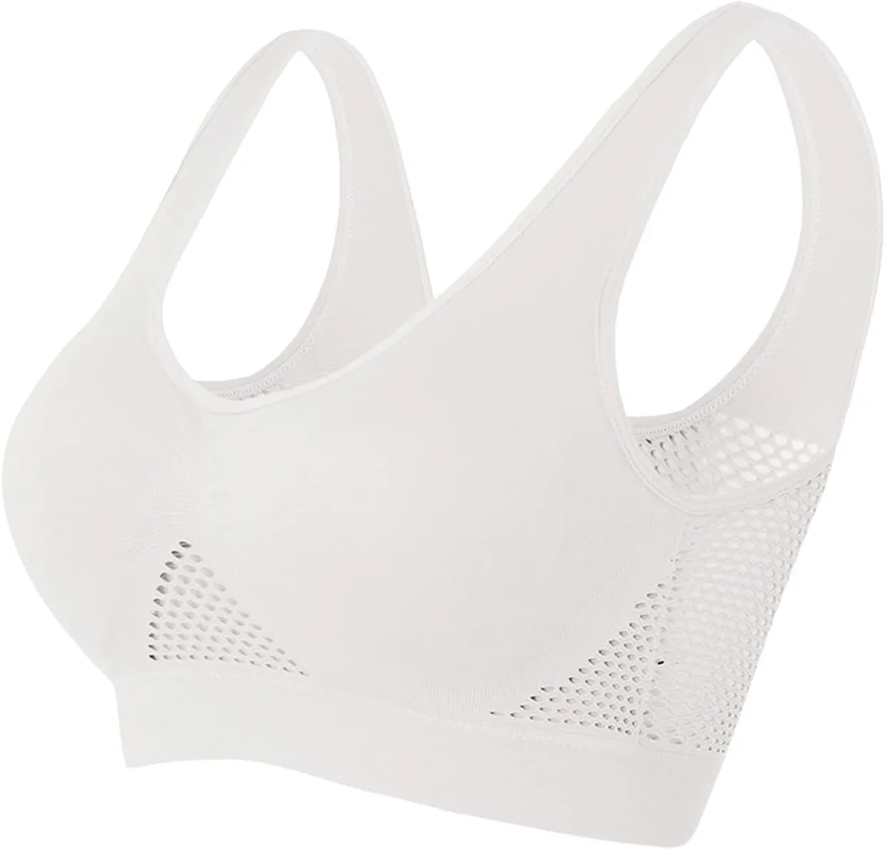 Women's Wireless Bra Breathable Anti-Sagging Breasts Sports Bras Comfort Wireless Bra Breathable Lift Up Air Bra