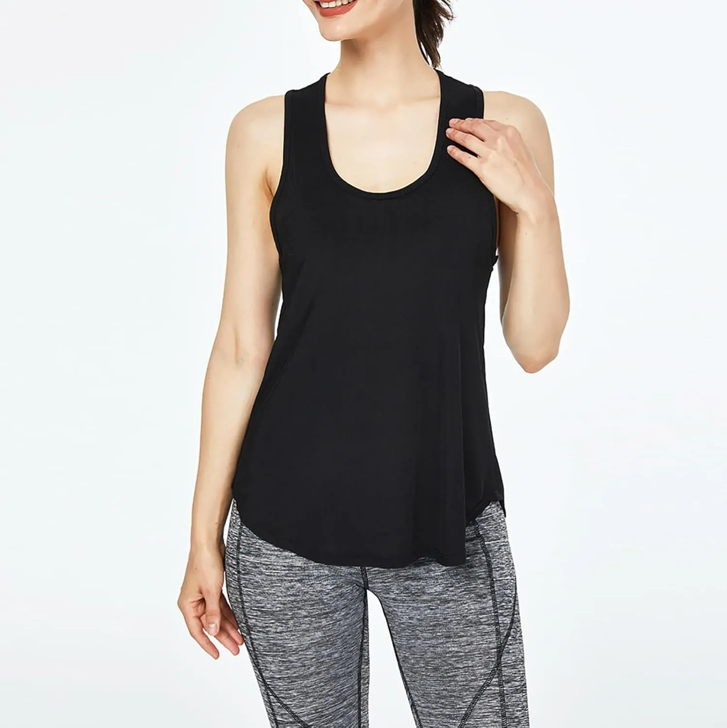 Workout Tank Tops for Women Racerback Tops Sleeveless Running Shirts Loose Athletic Gym Quick Dry Exercise Yoga Shirts