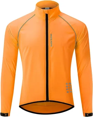WOSAWE Men's Cycling Wind Jacket Reflective Ultralight Windbreaker
