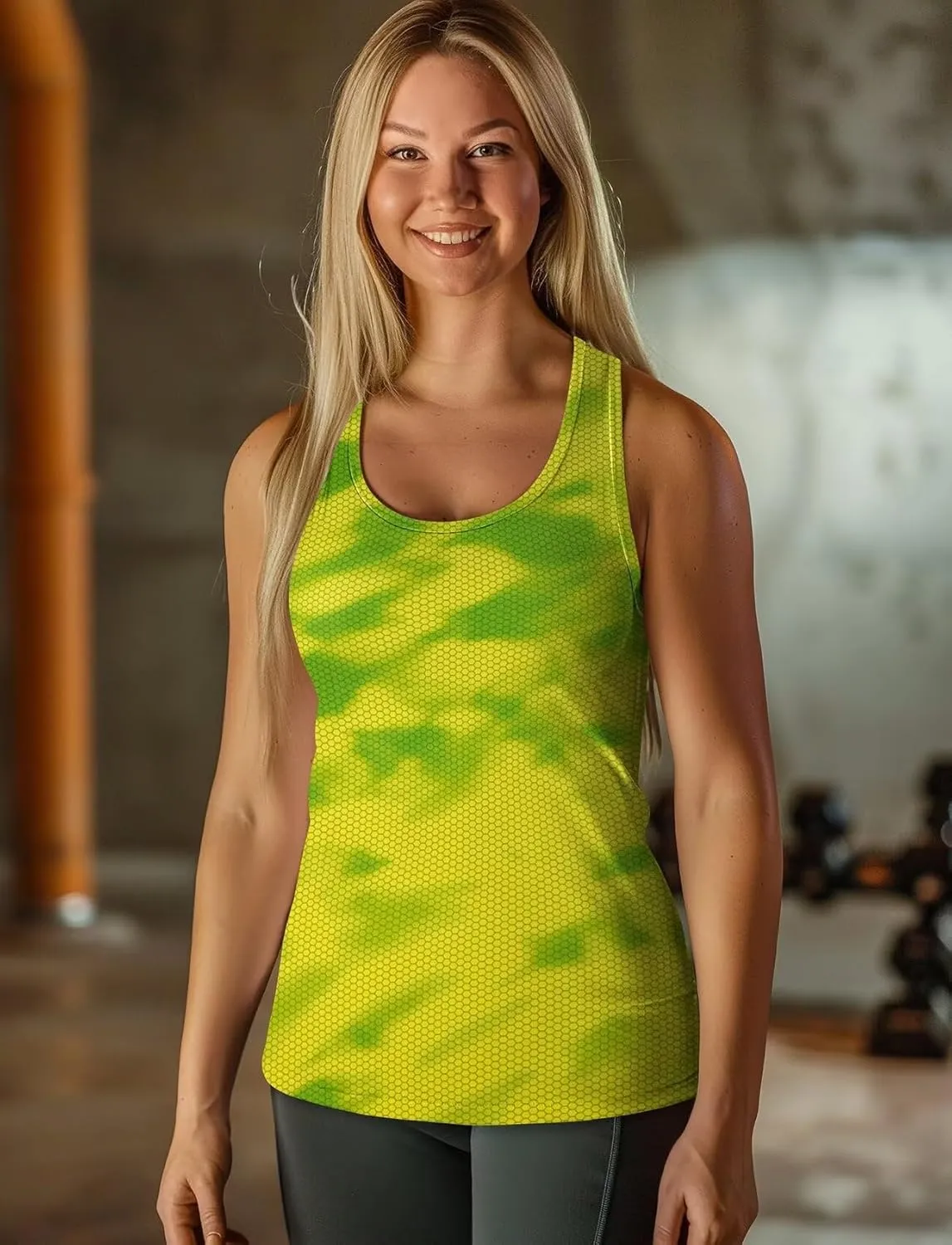 Zengjo Sleeveless Athletic Tops for Women Moisture Wicking Running Workout Tanks